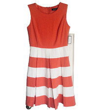 Nine West Cora/Ivory Colorblock Fit & Flare Dress Sz 2 NWT