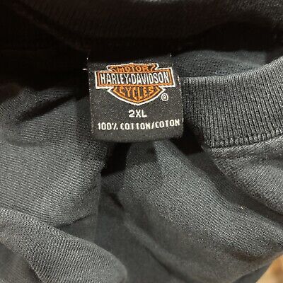 Vintage Harley Davidson Shirt Flames Long Sleeve USA Mens XXL Biker HD San  Diego