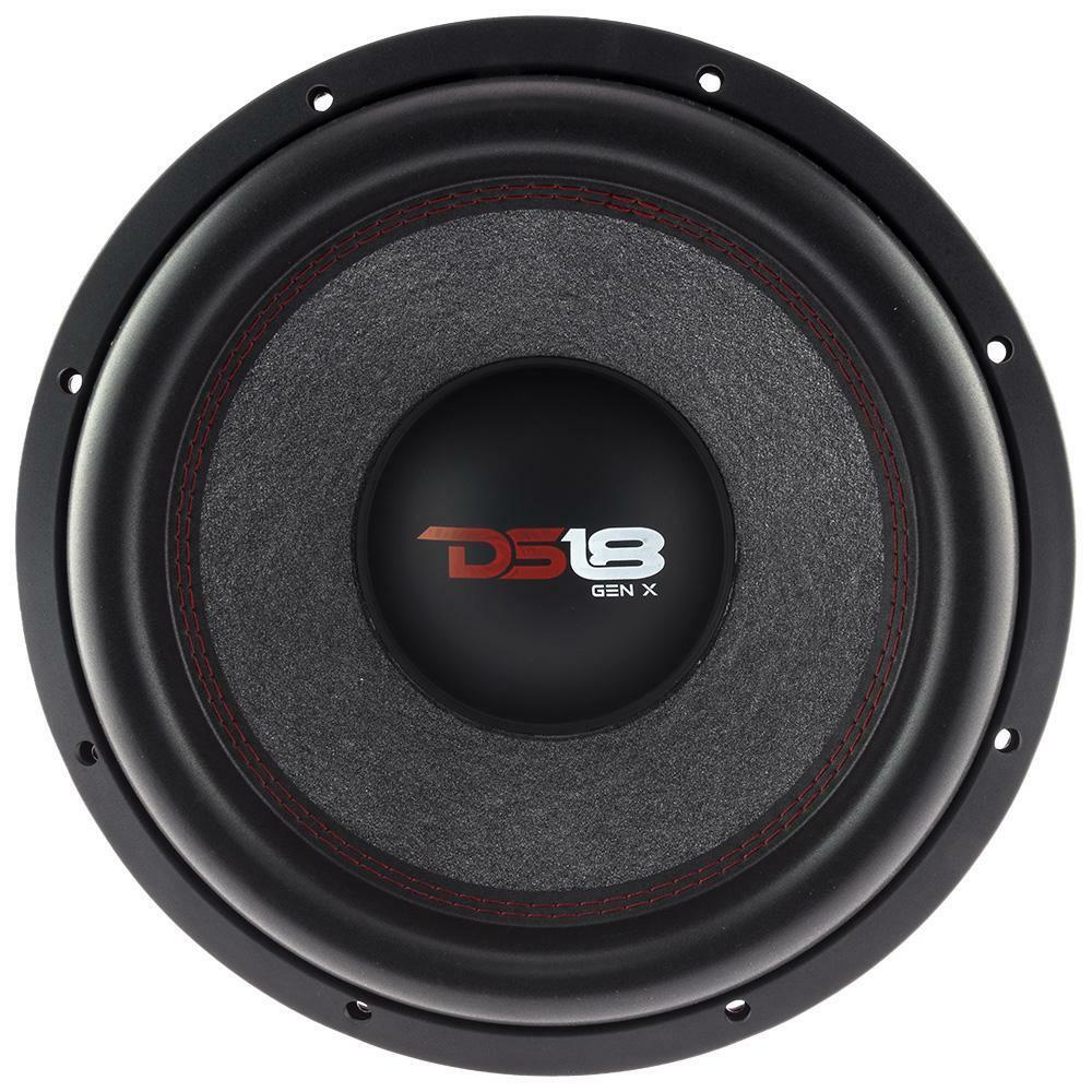 2 DS18 GENX124D 12" Car Audio Subwoofers 1800 W Dual 4Ohm DVC Bass