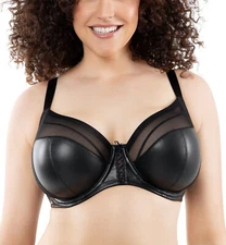 Parfait Stevie Faux Leather Unlined Wired Bra (P50125)
