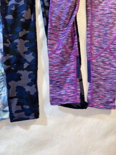 Lot Of 3 All In Motion Target Brand Medium 7/8 STRETCH PANTS VG Con GREAT COLORS - Picture 3 of 9