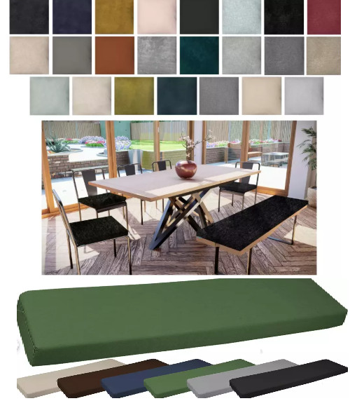 Cojín/almohadilla de banco interior impermeable/Ikea Kallax tamaños personalizados cubierta extraíble