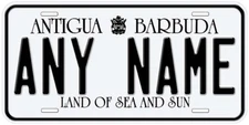 Antigua and Barbuda Personalized Novelty Car License Plate