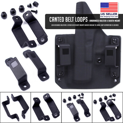 Canted Belt Loops - Unbranded - (Holster/Sheath/Item Mount) - (Sold in Pairs)