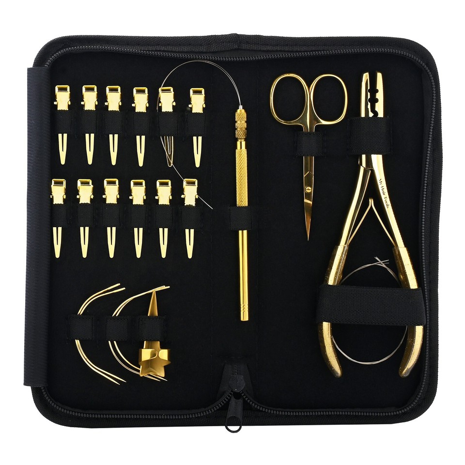 Hair Extension Tools kit for Micro Beads Hair Braiding Rings 12 ...