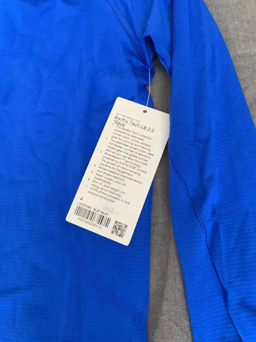 ルルレモン　L NWT Lululemon Swiftly Tech LS Shirt 2.0 *Race~SZ:2,4,6,8,10