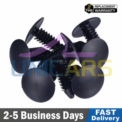 100x 8mm Bumper Clips Auto Car Hole Plastic Rivets Fastener Fender Push Pin NEW