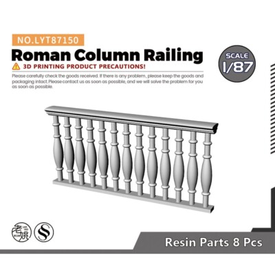 Yao's Studio LYT87150 1/87 HO Scene Model Roman Column Railing