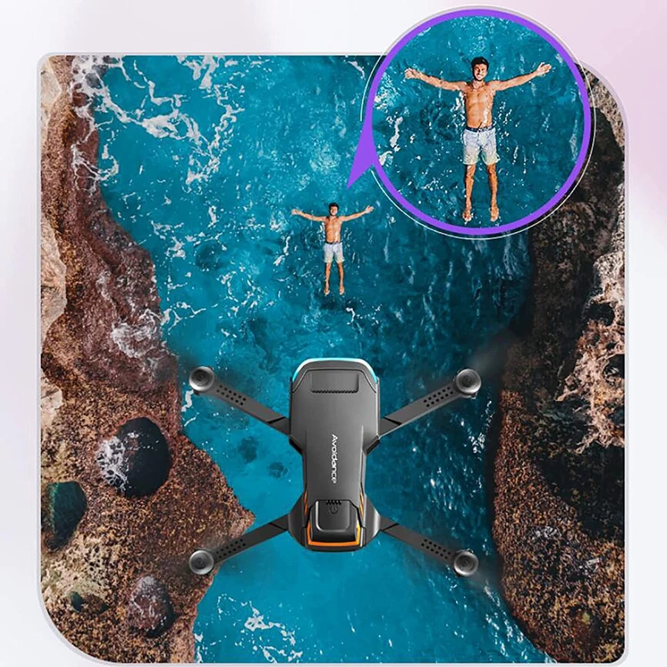 Faltbar Drone Mit 4K HD Kamera Dreiseitig Hindernis Vermeidung Drohnen 1 - Bild 4 von 4