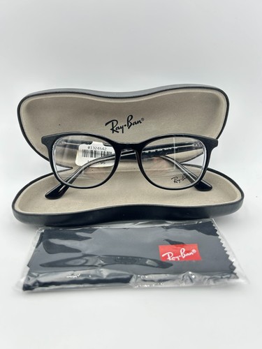 Ray Ban Eyeglasses RB 5356 2034 Black Transparent NWT 52 19 145 NWT case - 第 1/6 張圖片