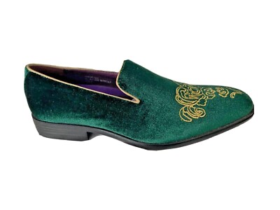 MENS Velvet GreenGOLD EMPEROR DRESS LOAFERS SHOES AFTER MIDNIGHT special  event | eBay