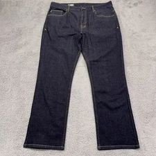 Stio Jeans Mens 38x30 Navy Rivet Stretch Performance Outdoor Dark Wash Denim