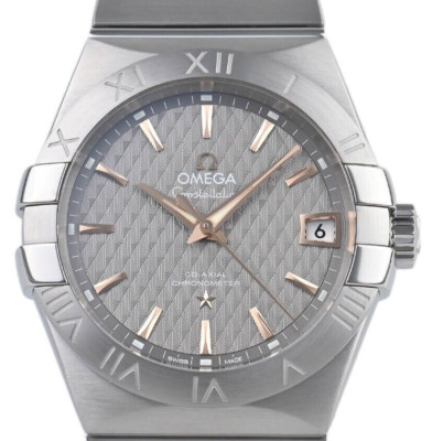 OMEGA CONSTELLATION  123.10.38.21.06.002 GRAY DIAL 38MM BOX AND PAPERS