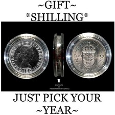 SHILLINGS, 1947-1966   COINS BIRTHDAY, GIFTS, PRESENTS. CHOOSE A DATE.