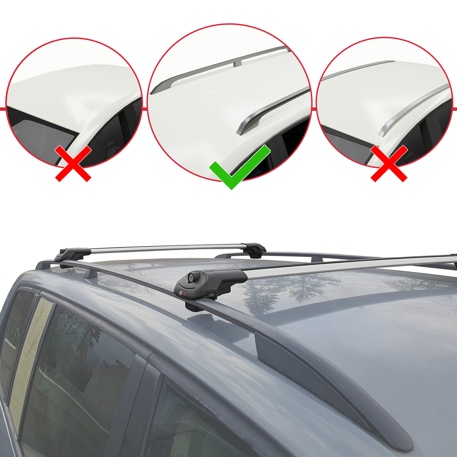 Compatible avec Toyota Sienna (XL10) 1998-2003 Barres de Toit ACE-1