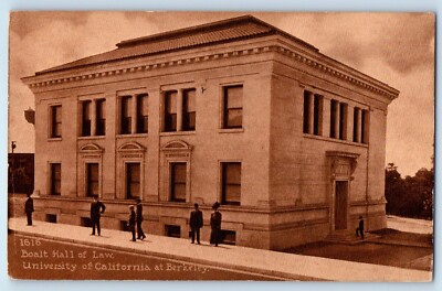 c1911 Berkeley California CA Postcard Boalt Hall Law University Building Posted