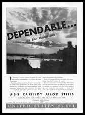 1937 USS Carilloy Alloy Steels Carnegie Illinois Steel Corp. Rising Sun Print Ad