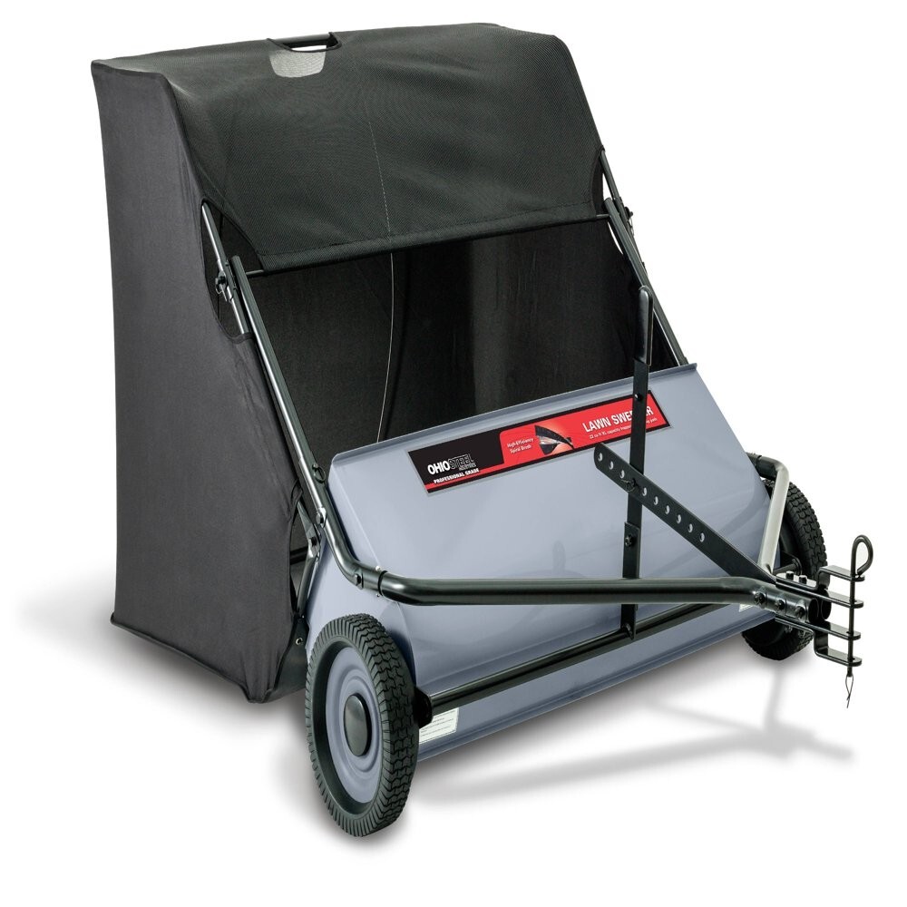 Ohio Steel 42" Lawn Sweeper 22 CF Pull Behind Leaf Yard Collector Large