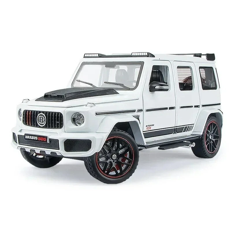 1:24 Brabus G800 Alloy Diecast Model Jeep Car Vehicle Sound Light Kids Gift Toys - Image 3 of 4