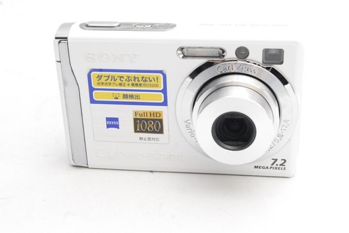 Sony Digital Camera DSC-W80 Cyber Shot White zoom white Used From Japan