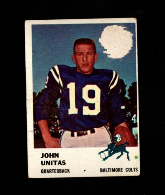 6526* 1961 Fleer # 30 John Unitas (filler)