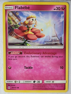 Flabebe 83/131 VLP - Forbidden Light Pokemon Card - KirisAki Art