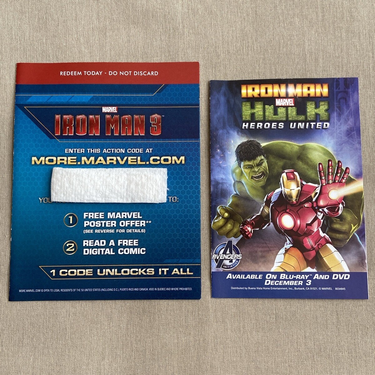Iron Man 3 (Blu-ray & DVD + Slipcover) Marvel MCU 7 Superhero
