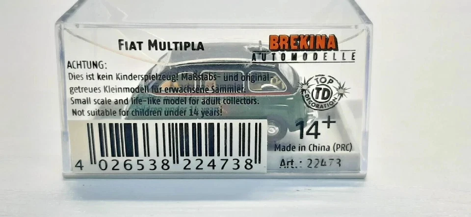 Brekina 22473 Multipla Taxi Roma - Immagine 2 di 2