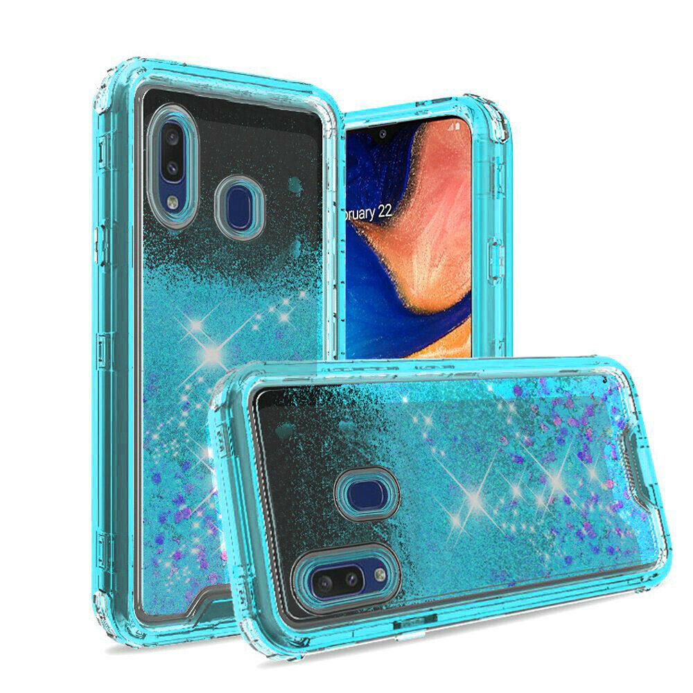 for Samsung Galaxy A20 A30 Case Glitter Shockproof Phone Cover