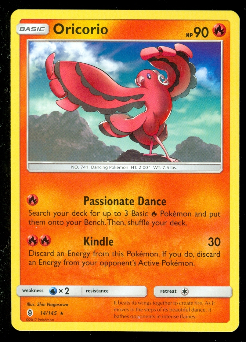 Pokemon ORICORIO 14/145 - Guardians Rising RARE - - MINT!