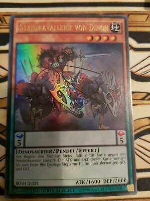 YUGIOH, Stahlkavallerie Von Dinon, BOSH-DESP1, Ultra Rare, Limitierte Auflage