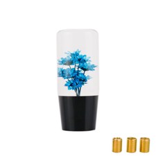 Jdm Vip 10cm Blue Real Flowers Manual Car Gear Shift Knob Shifter Lever Head Jdm Vip 10cm Blue Real Flowers Manual Car Gear Shift Knob Shifter Lever Head