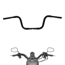 10"Rise Ape Hanger Bar 1-1/4" Handlebar Fit For Harley Sportster XL883 1200 Dyna