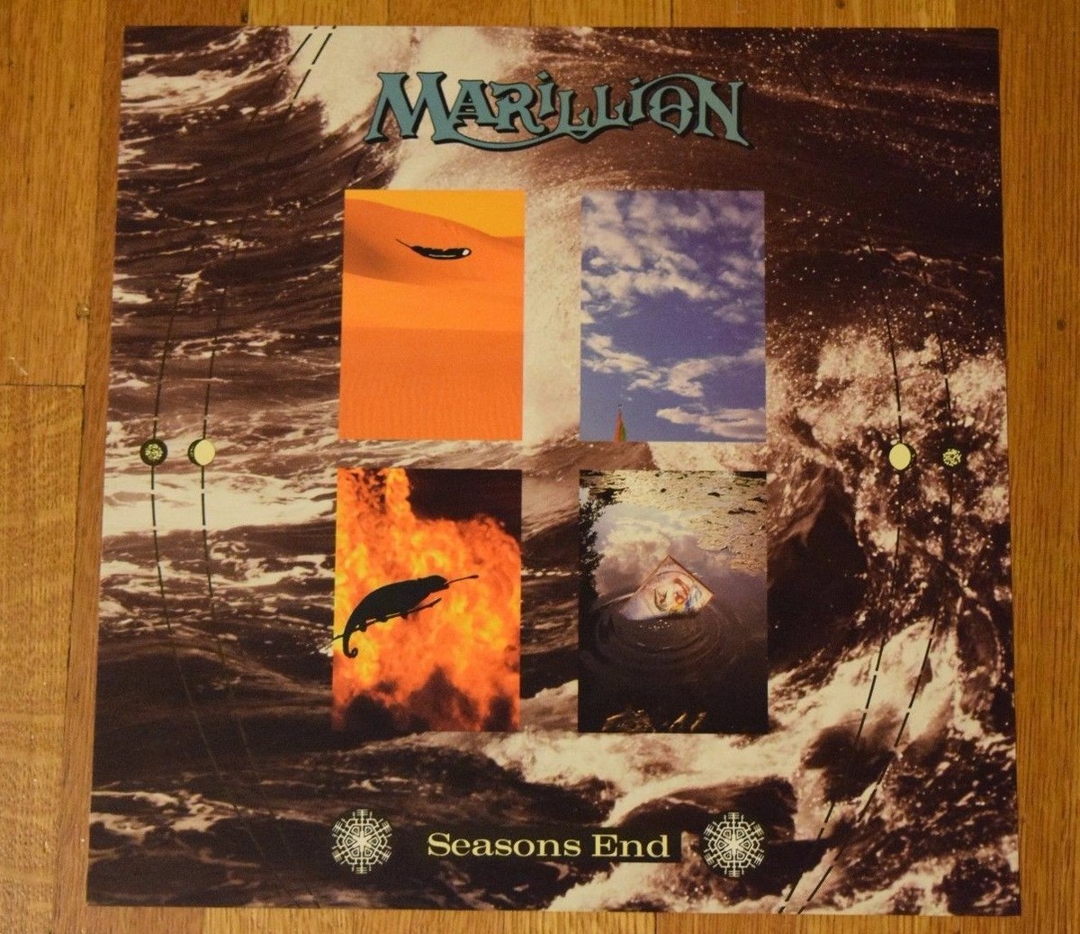 Marillion Seasons End Original 1989 2-Sided Record Promo Album