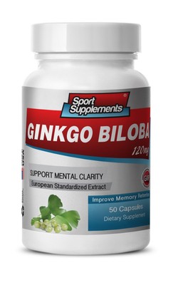 Ginkgo Biloba Tablets - Ginkgo Biloba Extract 120mg - Increases Concentration 1B