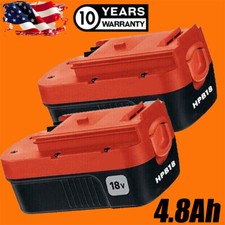 2-Pack 18V for Black and Decker HPB18 18 Volt 4.8Ah Battery HPB18-OPE 244760-00