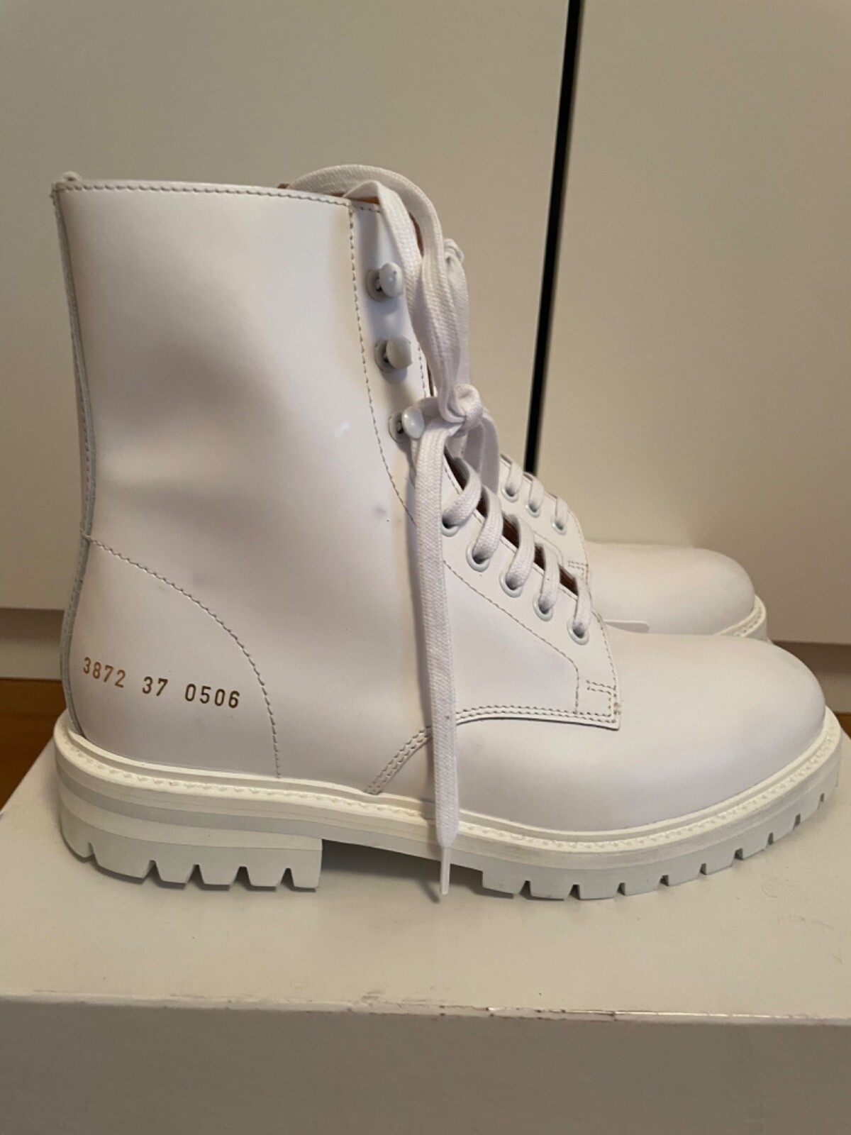 common projects white boots