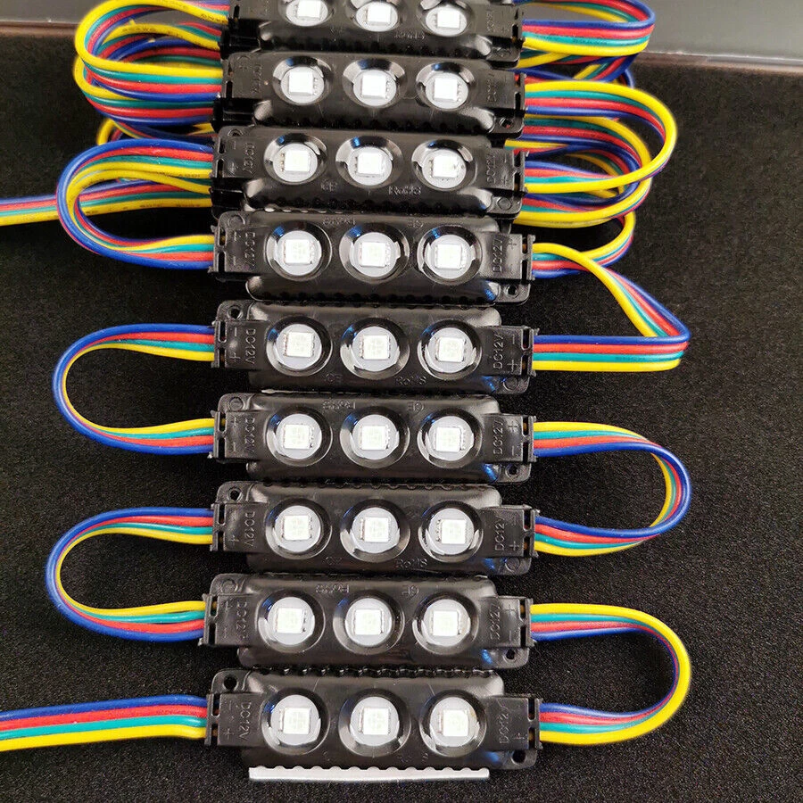 20pcs 3 LED Module 5050 RGB Sign Design 12V Waterproof window store front Lights - Image 4 of 4