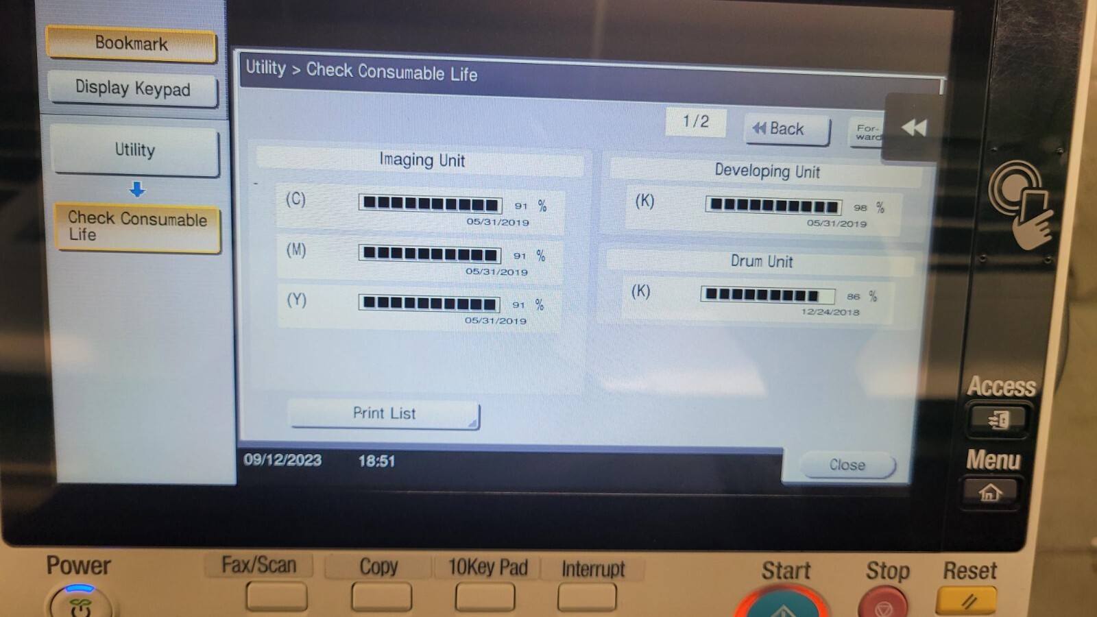 KONICA MINOLTA BIZHUB C759 HEAVY DUTY PRINTER, Booklet Finisher Only 34k prints eBay