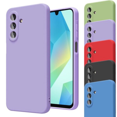 Für Samsung Galaxy A16 Hülle, Slim Flüssig Silikon Stoßfest Gel Handy Cover
