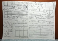 NAKAJIMA-96 BALSA FREE FLIGHT MODEL AIRPLANE PLANS 18" WINGSPAN