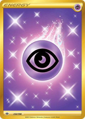 Pokemon Chilling Reign Secret Rare Psychic Energy 232/198 - Near Mint (NM)