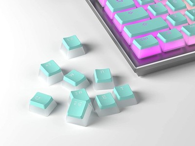 OEM PBT Color Pudding Keycaps   104 Keys