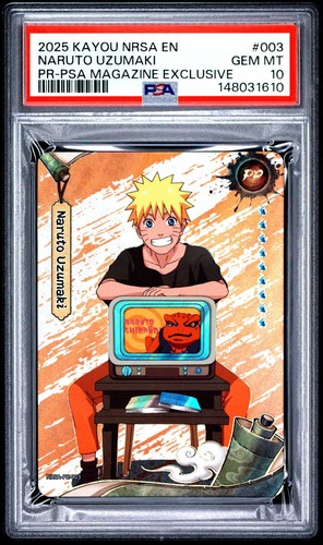 Naruto Uzumaki Kayou Psa Magazine Promo Exclusive PSA 10
