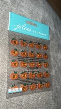 Rare Jolee’s boutique Pumpkin repeats. 50-20423 pumpkins , gem sparkle 