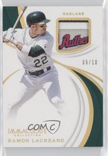 2019 Panini Immaculate Swatches Laundry Tag 9/10 Ramon Laureano #IS-RL Patch 2l4