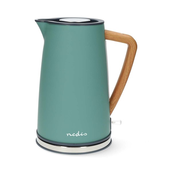 Nedis, Elektrischer Wasserkocher 1.7L Soft Touch 2200W, WassergrüN-image