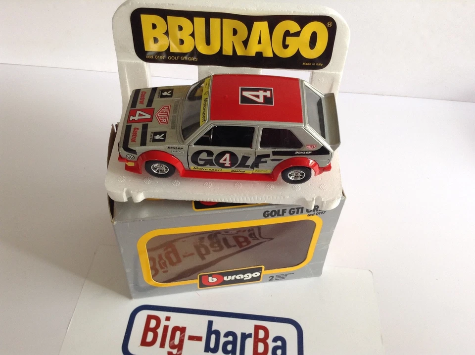 🔥Lot vintage🚗 BBURAGO GOLF GTI GR 2 1:24 🍂 SPETTACOLARE 🍂☕ - Immagine 2 di 4