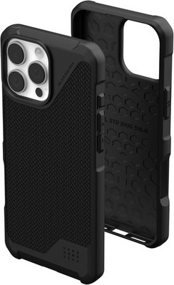UAG iPhone 16 Pro Max Hülle Metropolis LT Serie mit MagSafe Slim Flexibel Schwarz