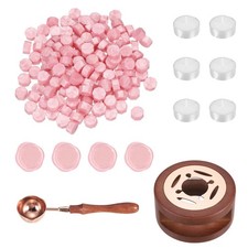 Wax Seal Kit, 150 Wax Beads, Candles, Pearl Pink